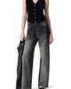 rag & bone rag & bone rb Miramar Side Stripe High Waist Wide Leg Cotton Terry Sweatpant Track Pants - 4