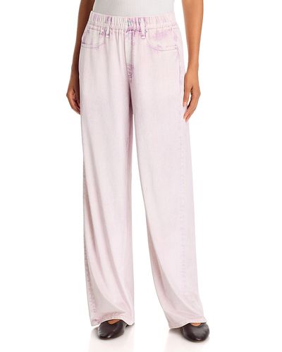 Rag & Bone rag & bone rb Miramar Velvet High Rise Wide Leg Pull On Jeans