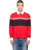rag & bone rag & bone Red Striped Rugby Polo - 1