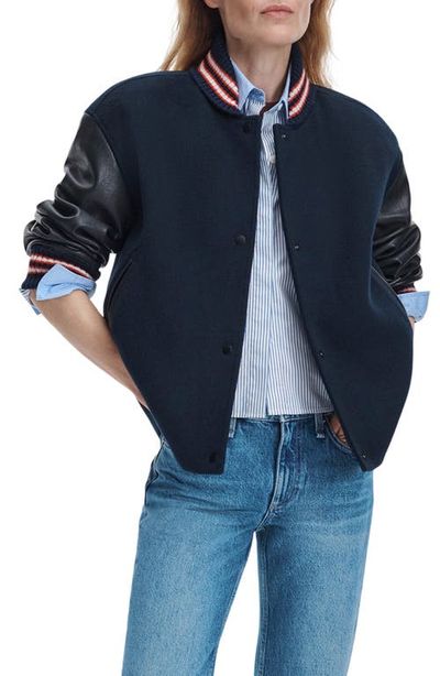 rag & bone rag & bone Scarlet Varsity Jacket