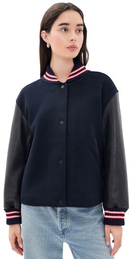 rag & bone rag & bone Scarlet Varsity Jacket Salute