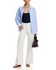 Rag & Bone rag & bone Sofie Featherweight High Rise Full Wide Leg Jeans in White - 2