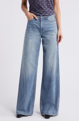 rag & bone rag & bone Sofie Featherweight High Waist Wide Leg Jeans