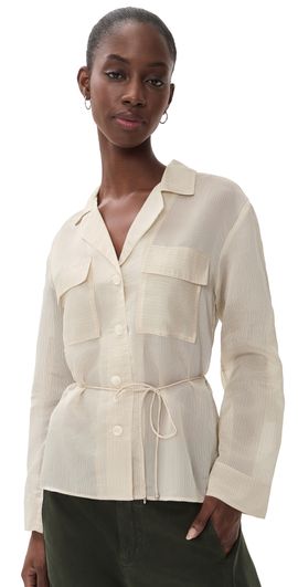 rag & bone rag & bone Sonny Stripe Blouse whtst