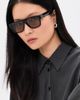 rag & bone rag & bone Square Acetate Sunglasses Shiny Black One - 3