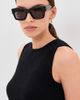 rag & bone rag & bone Square Acetate Sunglasses Shiny Milky Classic Tort One - 3