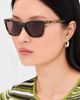 rag & bone rag & bone Square Acetate Sunglasses Shiny Tan Crystal Tort One - 3