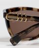 rag & bone rag & bone Square Acetate Sunglasses Shiny Tan Crystal Tort One - 6