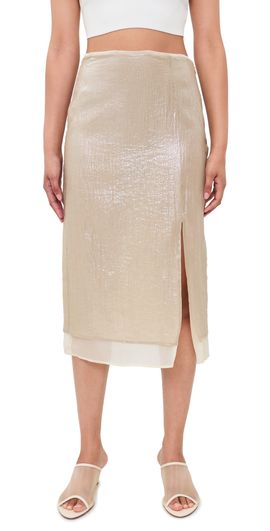 rag & bone rag & bone Suki Combo Skirt Beige