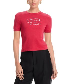 Rag & Bone rag & bone Sweetheart Phrases Mica Ringer Tee
