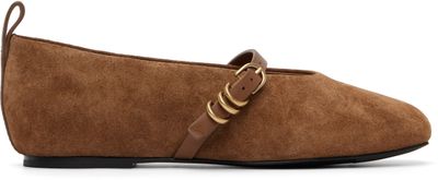 rag & bone rag & bone Tan Spire Suede Mary Jane Flats
