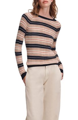 rag & bone rag & bone Teresa Striped Silk Blend Sweater