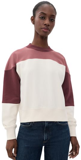 rag & bone rag & bone The Everyday Terry Seamed Sweatshirt Dkredmt