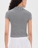 rag & bone rag & bone The Knit Button Stripe Polo Tee Ivory Multi - 3