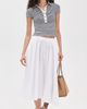 rag & bone rag & bone The Knit Button Stripe Polo Tee Ivory Multi - 5