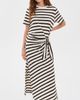 rag & bone rag & bone The Slub Stripe Tee Midi Dress Cream Multi - 2