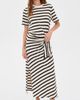 rag & bone rag & bone The Slub Stripe Tee Midi Dress Cream Multi - 5