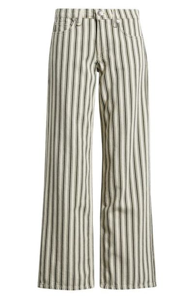rag & bone rag & bone Ultra Featherweight Cam Stripe Low Rise Straight Leg Jeans