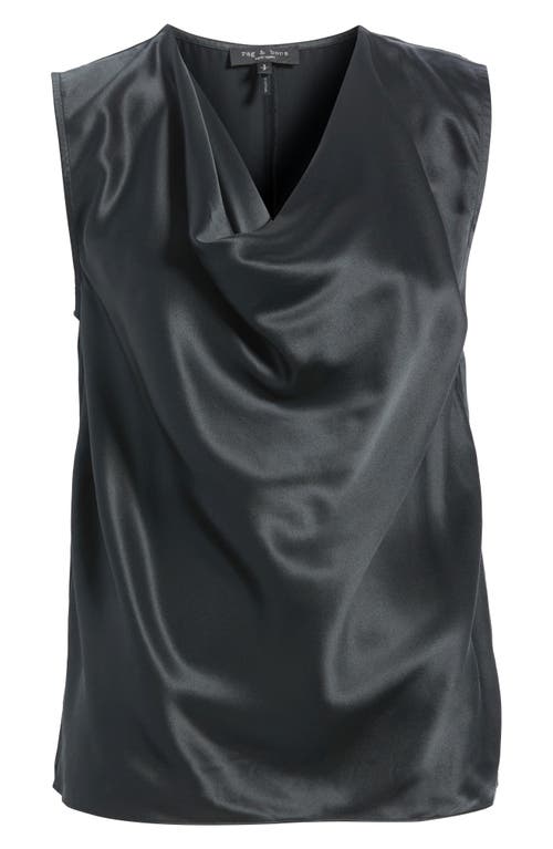 rag & bone rag & bone Vinnie Cowl Neck Sleeveless Silk Top