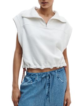 Rag & Bone rag & bone Vintage Terry Half Zip Muscle Shirt