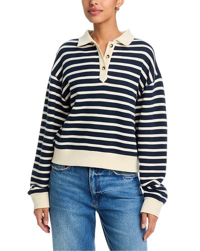 Rag & Bone rag & bone Vintage Terry Striped Polo Sweatshirt