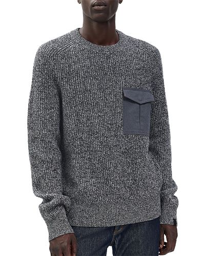 Rag & Bone rag & bone Walker Marl Mixed Media Sweater