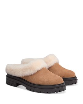 Rag & Bone rag & bone Women's Bedford Shearling Lined Suede Clogs