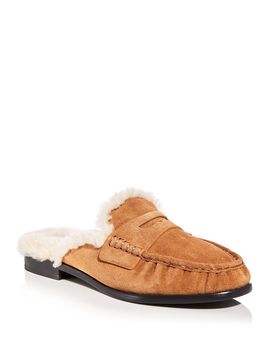 Rag & Bone rag & bone Women's Carter Shearling Lined Mule Flats