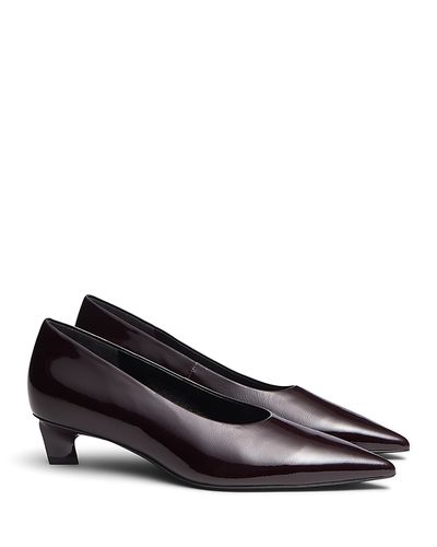Rag & Bone rag & bone Women's Paloma Patent Leather Kitten Heel Pumps