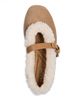 Rag & Bone rag & bone Women's Spire Shearling Trim Suede Mary Jane Flats - 3