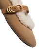 Rag & Bone rag & bone Women's Spire Shearling Trim Suede Mary Jane Flats - 5