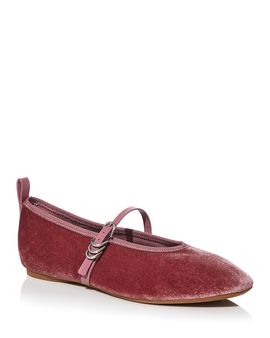 Rag & Bone rag & bone Women's Spire Velvet Mary Jane Flats