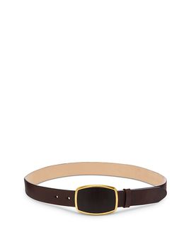 Rag & Bone rag & bone Women's Wyatt Inlay Buckle Leather Belt