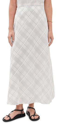 rag & bone rag & bone Wren Plaid Skirt White Plaid
