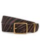 rag & bone rag & bone X Boyfriend Belt Coffee Zebra Haircalf - 1