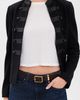 rag & bone rag & bone X Boyfriend Belt Coffee Zebra Haircalf - 3