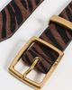 rag & bone rag & bone X Boyfriend Belt Coffee Zebra Haircalf - 5