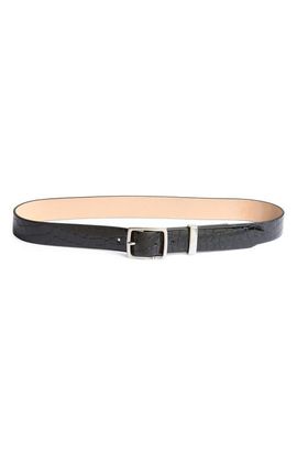 rag & bone rag & bone X Boyfriend Croc Embossed Leather Belt
