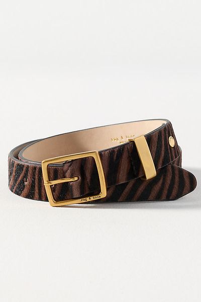 rag & bone rag & bone X Boyfriend Square Buckle Leather Belt