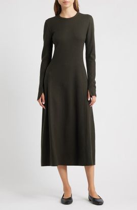 rag & bone rag & bone Yan Long Sleeve Wool Sweater Dress