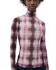 rag & bone rag & bone Yana Mock Neck Mesh Top Rdmlt - 1