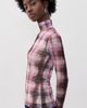 rag & bone rag & bone Yana Mock Neck Mesh Top Rdmlt - 4