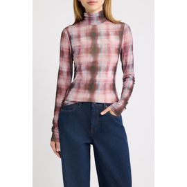 rag & bone rag & bone Yana Plaid Turtleneck Top