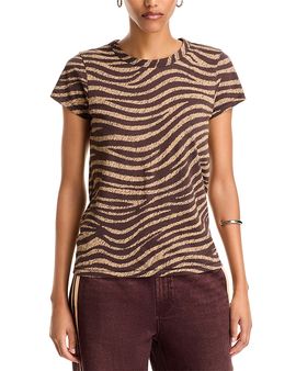 Rag & Bone rag & bone Zebra Print Cotton Tee
