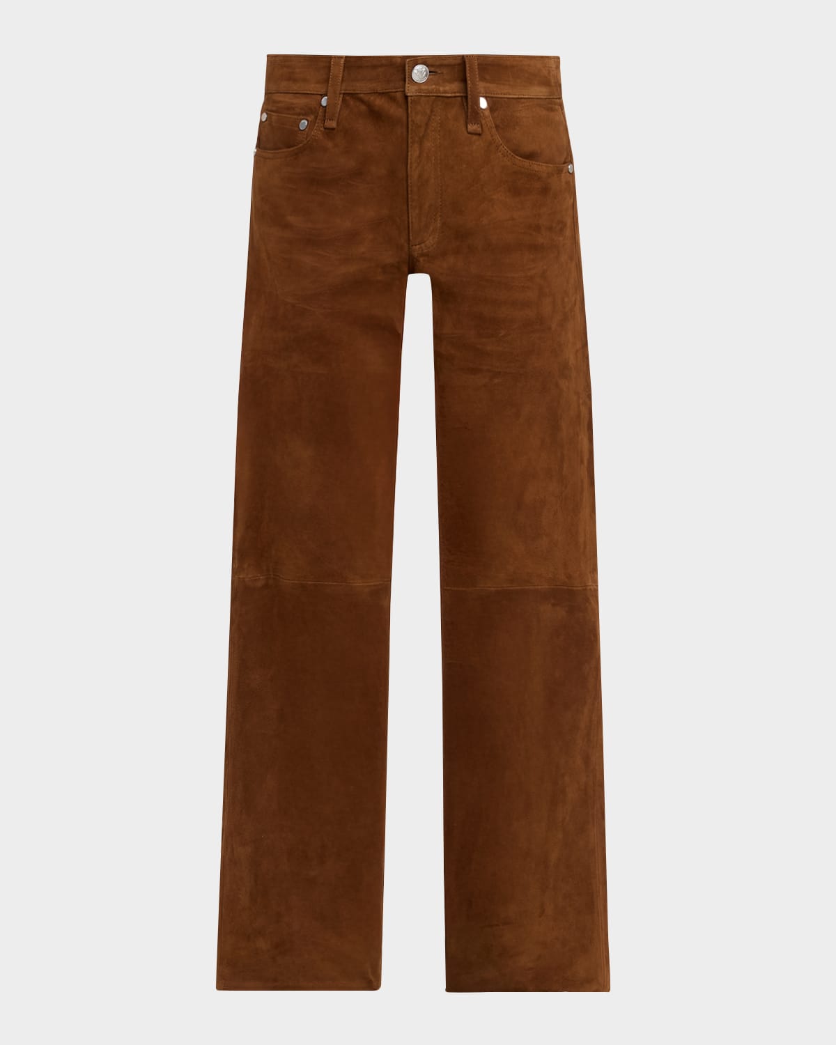 Rag & Bone Saige Low-Rise Suede Pants