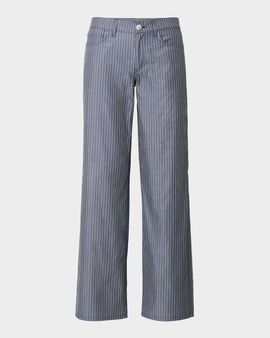 Rag & Bone Saige Striped Low-Rise Poplin Pants