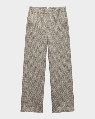 Rag & Bone Shea Plaid Wool-Blend Straight-Leg Pants