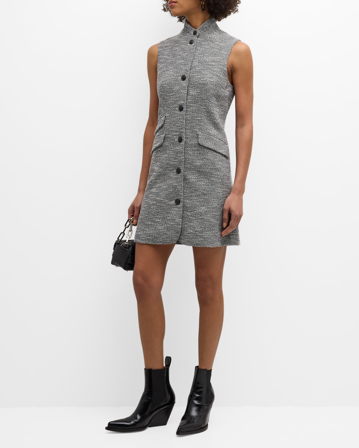 Rag & Bone Slade Italian Tweed Vest Dress