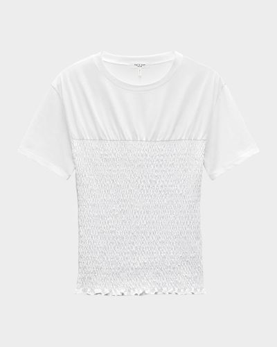 Rag & Bone Smocked Short-Sleeve T-Shirt