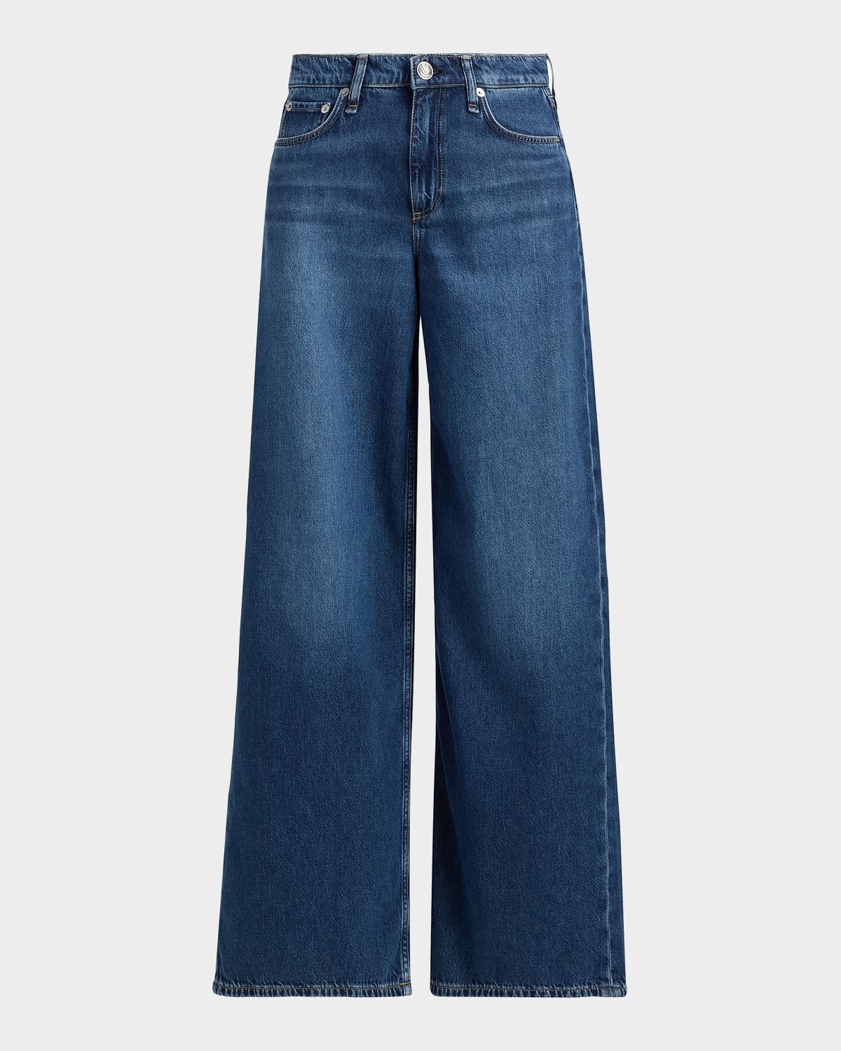 Rag & Bone Sofie Featherweight Denim Wide-Leg Jeans